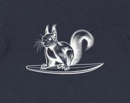 Surfing Squirrel Tee , Unisex, Animal Lover Shirt, Funny Animal T-shirt, Gifts For Him, Gifts for Her 4XL