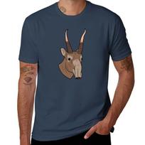 Saiga Antelope Head Tshirt Christmas Theme Tee Top S