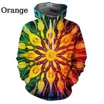 3D Printed Kaleidoscope Hoodie For Men Color Blending Pattern Pullovers Spring Autumn Casual Long Sleeves Hoodies Top Sweatshirt S