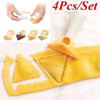 4Pcs/Set Plastic Dumpling Molds Dumpling Press Tool Kitchen Tool Cooking Pastry Dumpling Mold HD 4Pcs/Set