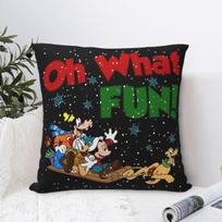Kawaii Mickey Mouse Christmas Pillowcase Printed Polyester Cushion Cover Decorations Pillow Case Cover Living Room Zippered 18'' 30cmx30cm