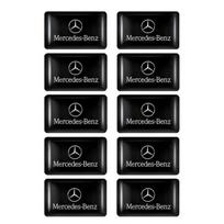GLC GLB 10 vnt. Automobilio stilius 3D emblema Epoksidinė dekoracija Lipdukas Mercedes Benz AMG GLC W205 W203 W206 W220 W211 W212 W201 W210