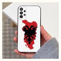A-Albania F-Flag-ES Phone Case For Samsung S9,S10,S20,S10,S21,S25,S24,S23,Ultra,FE,Plus,Lite,Soft Silicone Black Cover SamsungS24plus