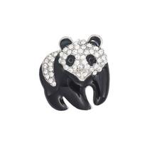Exquisite oil painting national treasure panda brooch fashionable and versatile diamond-encrusted animal brooch clothing