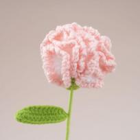 Creative Wool Carnation Bouquet Hand Crocheted Colorful Handmade Bouquet Wool Woven Flower Gift