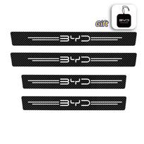 BYD Car Door Sill Stickers for BYD Atto 3 Yuan Plus Atto 2 Shark Dolphin Surf Dolphin Seal Song Plus Sealion Tang Carbon Fiber 4pcs