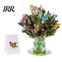 Bouquet Greeting Card 3D Pop-Up Sunflower Lily Tulip Carnation Flower for Mother's Day Teachers' Graduation Anniversary A