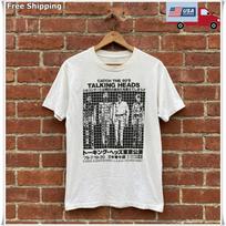 Talking Head Japanese Tour T-shirt, Unisex White T-shirt, Size S-5XL S