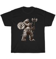 Viking Bear Warrior Norse Myths Funny Graphic Tee Unisex T-Shirt Cool Gift L