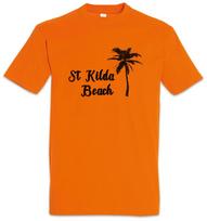 St. Kilda Beach T-Shirt Surfer Surfing Sea Bar And Grill Tike Wave Waves XXXXL