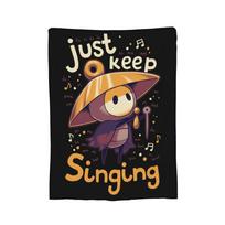 Hollow Knight Silksong Sherma Blankets Fleece Spring/Autumn Portable Soft Throw Blankets for Sofa Bedroom Bedspreads Size: 75*100cm, Weight: 230 GSM