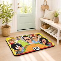 Cartoon Funny B-Bobs B-Burgers Floor Mat Natural Diatomite Foot Pad Instant Dry Non Slip Easy to Clean for Shower Sink Doorway 80x120cm(31x47inch)