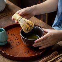 Arbatos rinkinys Japoniškos arbatos rinkinys Matcha Arbatos šaukštas ir samtelis Matcha rinkinys Bambuko priedai