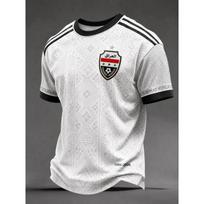 2026 New Men's Iraq 3D Printed Football JerseyT-shirt Suitable for Daily and Training Wear Quick Drying Sweatshirt L