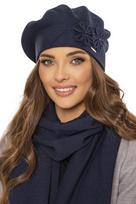 Vivisence 7007kmpl granatowy uni komplet beret+szalik