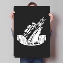 Vaping Tinplate Posters Customizable Wall Art Retro Vintage Metal Signs for Home Room Garage Decoration Gaming Desk Decor Items 20X30CM