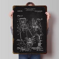 1921 Barber Hair Clipper Tinplate Posters Customizable Wall Art Retro Vintage Metal Signs for Home Room Bedroom Decorations the 20X30CM