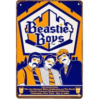 Beastie Boys Hip Hop Rap Vintage Concert Metal Sign Retro Tin Sign Decor 12x8 20X30CM orange