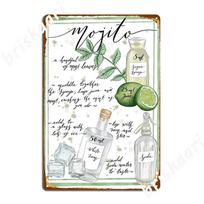 Mojito Metal Sign Club Party Custom Plaques Wall Tin Sign Poster 20X30CM