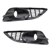 2PCS Car Front Bumper Fog Lamp Lower Grille Mesh Honeycomb For Ford Fiesta Van Hatchback Sedan Facelift 2013 2014 2015 2016 2017 juoda
