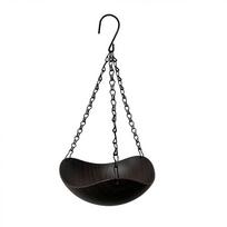 Feeding Tools Hanging Bird Feeder Bowl-shaped Hummingbird Water Drinker Bird Bath Bowl  Garden Black 1Layer