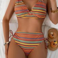 New European and American One-piece Bikini, Digital Printing Tight Backless Swimsuit for Women S