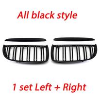 Car ABS Front Bumper Radiator Kidney Grilles Gril For BMW 3 Series E90 Saloon E91 Touring 4-Door 2005 2006 2007 2008 Car All Black
