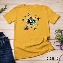 Exploding rubix rubiks rubics cube present gift for kids Unisex T-shirt 4 L