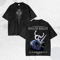Vintage Washed Hollow Spirit Tee, Minimal Knight and Shade Shirt, Game Lovers Gift L