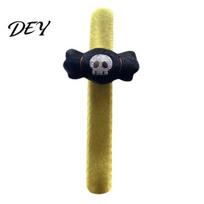 Soft Plush Wrist Wraps Halloween Stuffed Slap Bracelet, Pumpkin Ghost Bat Skull Cat Cute Toys Band Props for Boys Girls Party Favors Cartoon F
