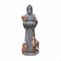 Saint Statue Bird Feeder Decorative Ornament Francis Versatile Function