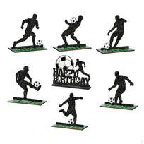 Wooden Football Decoration Sports Themed Soccer Table Theme Centerpiece for