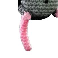 Crochet Rearview Mirror Accessory Handmade Knitted Screaming Possum Ornament  Rearview Mirror B