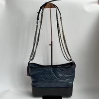 [Pre-Owned] Gabrielle Color Block Quilted Leather Chain Tote Shoulder Crossbody Bag Medium - Very Good #196YP2C ONE SIZE