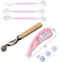 Texture Roller for Polymer Clay Decorating Modelling Carving Pottery Ceramic Clay Cutter Rolling Art Hobby Supplies 1set