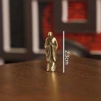 Žalvarinė Žvejo Senolio Maža Statulėlė Darbalaukio Ornamentai Retro Žvejo Mini Figūrėlės Modeliai Namų Dekoracijos Amatų Aksesuarai