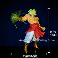 Dragon Ball Z Figure Broly Super Saiyan Goku VS Broly Action Figure PVC Collection Model Toys Gifts 15cm/5.9in no retail box