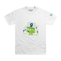 Officially Licensed Alphablocks - Alphablock G - Gosh! Kids T-Shirt 150