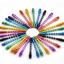 6pcs 2BA Aluminum Alloy Drop Resistant Dart Shafts Thread Dia 4.5mm Dart Accessories Focus Power Coordinated Training Balance Cn
