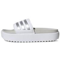 Adidas  Adilette Platform Slide White Zero Metallic Women Sneakers Cloud-White Grey-One IE9703 39