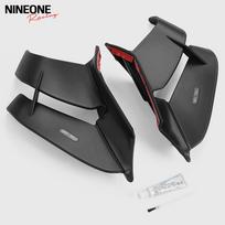 ZX4R Side Winglet Motorbike Side Spoiler Front Fairing Aerodynamic Fixed Winglets Air Deflector Wing For KAWASAKI ZX-4R 4RR ZX25 matinė juoda spalva