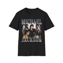 Michael Jackson Legendary King of Pop Shirt Retro Music Icon Collage Graphic Tee Vintage MJ Fan Shirt Music Lover Gift Michael J Collage XL gray