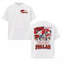 Ella Fella Club Shirt, 1-800-777-Fella Tee, Dandelion Graphic T-Shirt, Indie Aes S