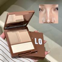 Herorange Delicate Three-Color Contouring Powder, Matte Nose Shadow  Side Shadow for a Natural Fit, Easy to Use for Daily Life and Parties 12g