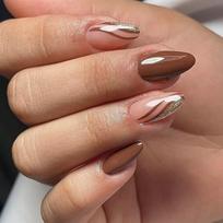 User Friendly Plastic Press On Nail Long Lasting Glitters False Nail For Parties Weddings Casual Occasion Accessory 1