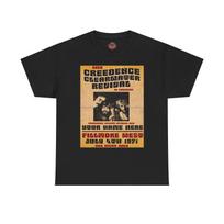 Creedence Clearwater CCR Jul 4 Fillmore West SF CA Retro Concert Poster T-Shirt XL