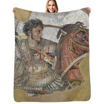 Alexander mosaic detail (HD) Throw Blanket Long Lasting Soft Plush Blanket for Daily Use Size: 75*100cm, Weight: 230 GSM