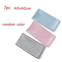 Magic Microfiber No Lint Rags Dish Cloth Water Absorption Glass Cleaning Wipe Mirror Washing Towel 40x40cm
