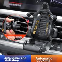 Dijialun Racing Seat Car Phone Holder, Air Vent Gravity-Style Car Navigation Phone Mount, Multifunctional Automotive Accessory