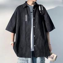 Summer seaside vacation shirt, men's all-match shirt L juoda